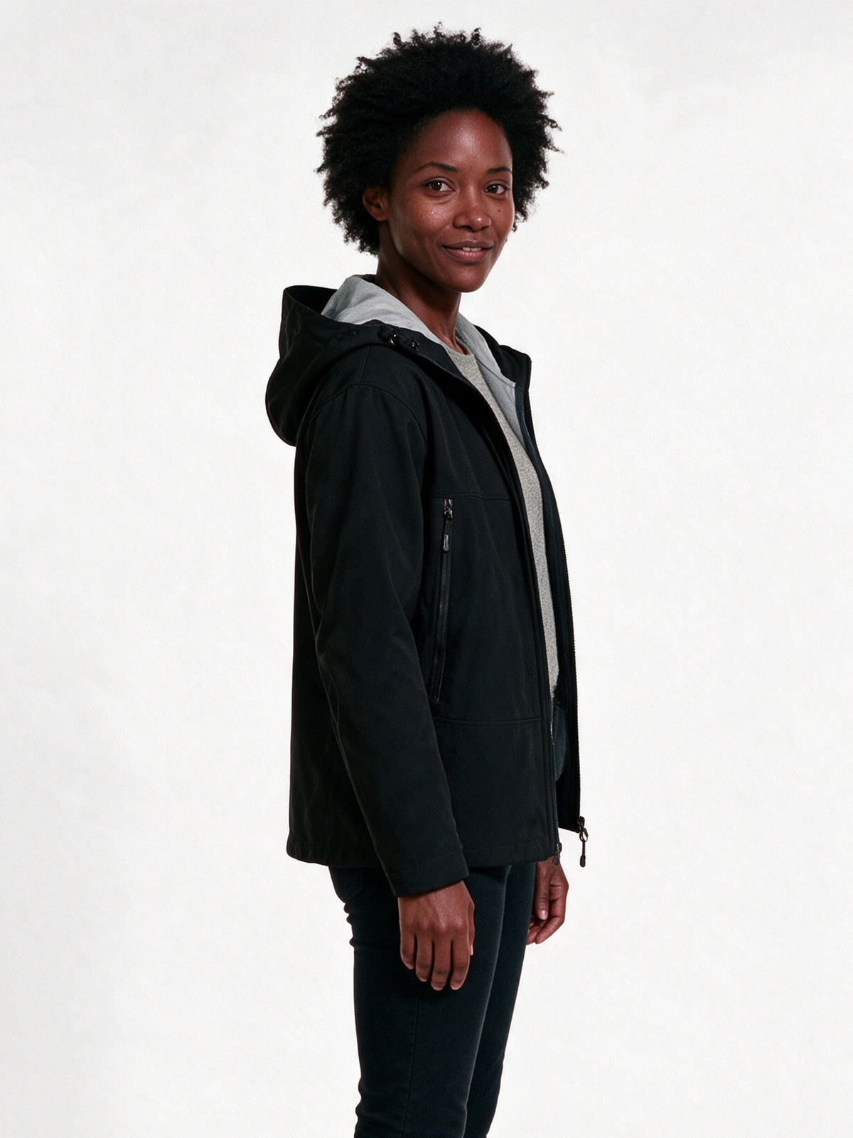 Haakon - Unisex Hooded Shell Jacket in Six Colours - view 2