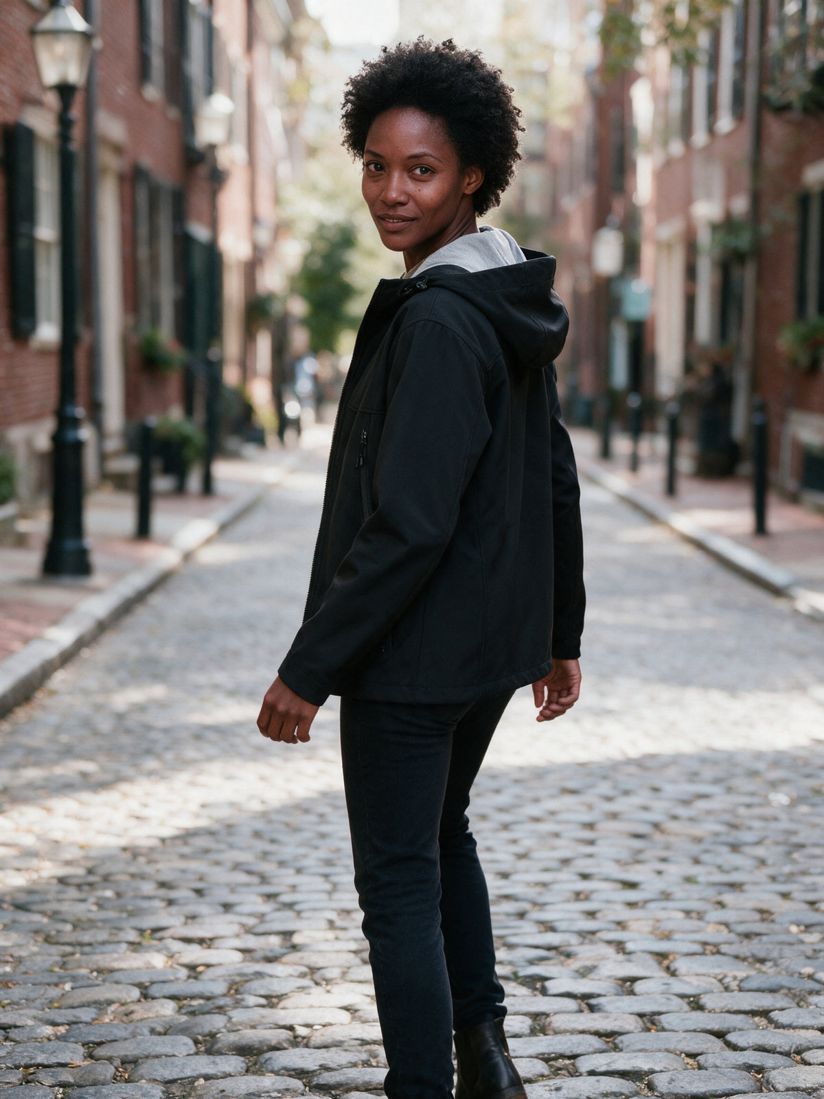 Haakon - Unisex Hooded Shell Jacket in Six Colours - view 4
