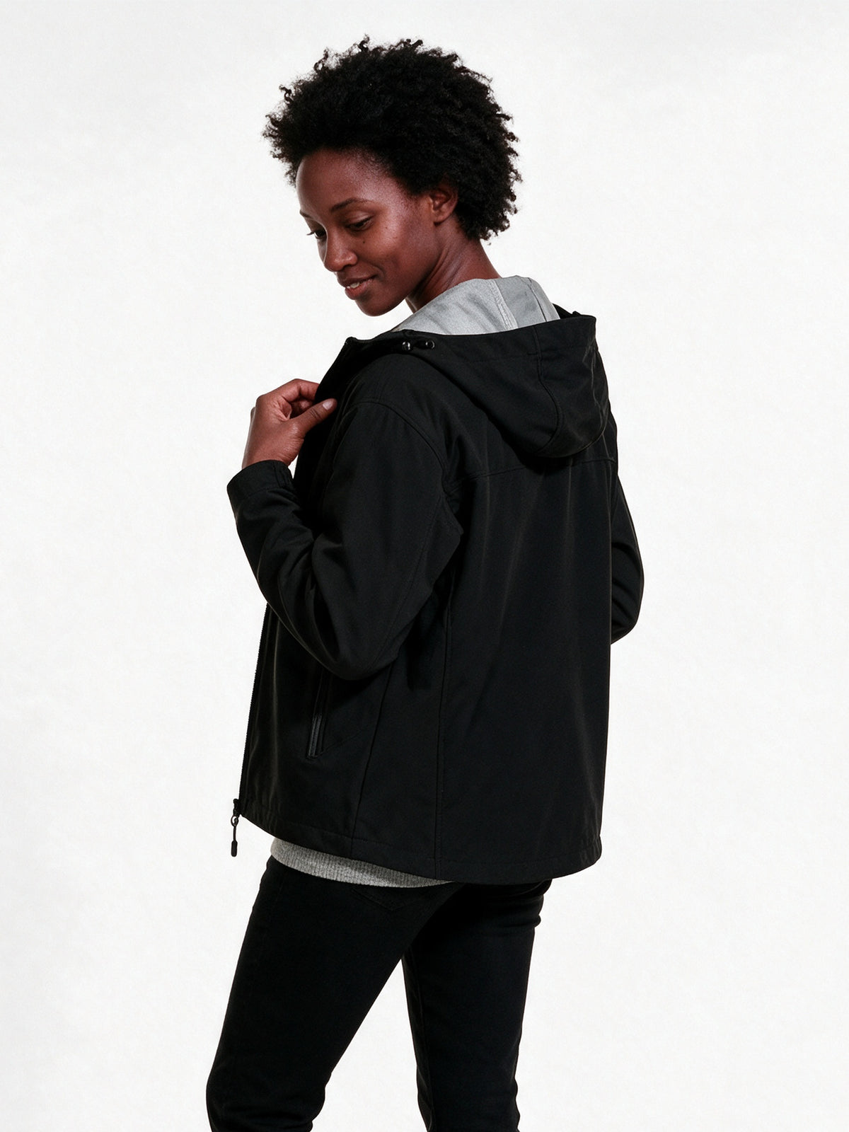 Haakon - Unisex Hooded Shell Jacket in Six Colours - view 5