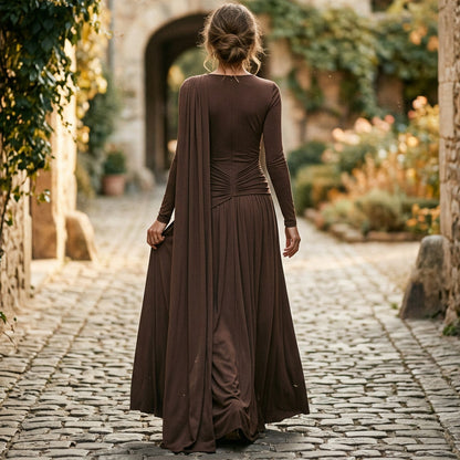Harper - Elegant Long Sleeve Maxi Dress