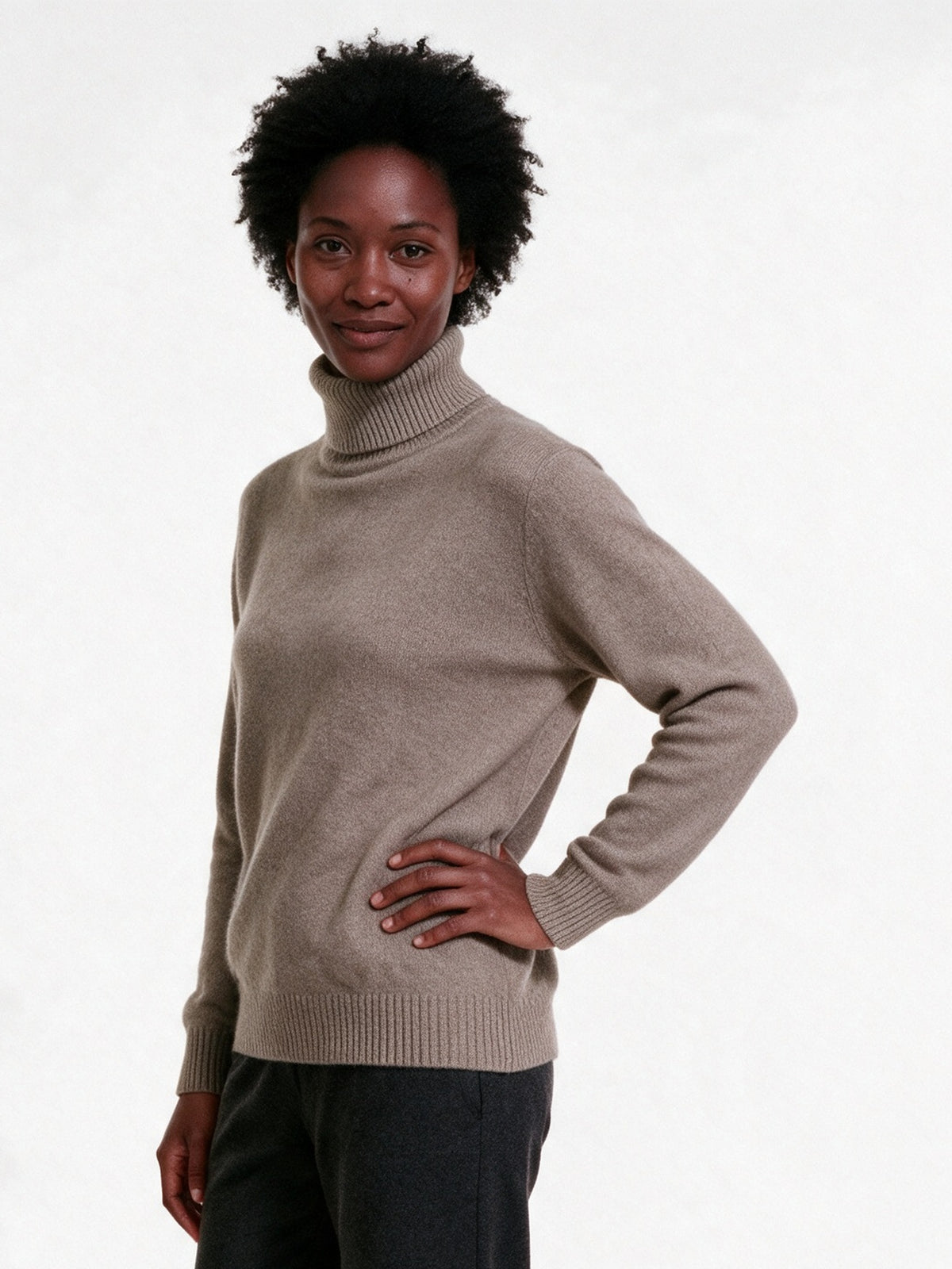Heloisa - Women's Soft Fine Knit High Neck Sweater - view 2