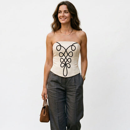Isolde - Stylish White Tube Top for Women