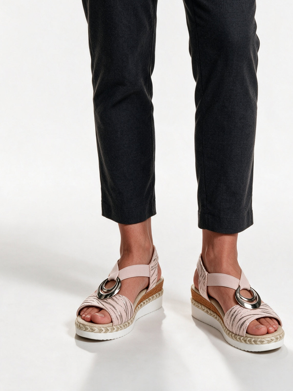 Juno - Women's Ring Strap Espadrille Wedge Sandals - view 1