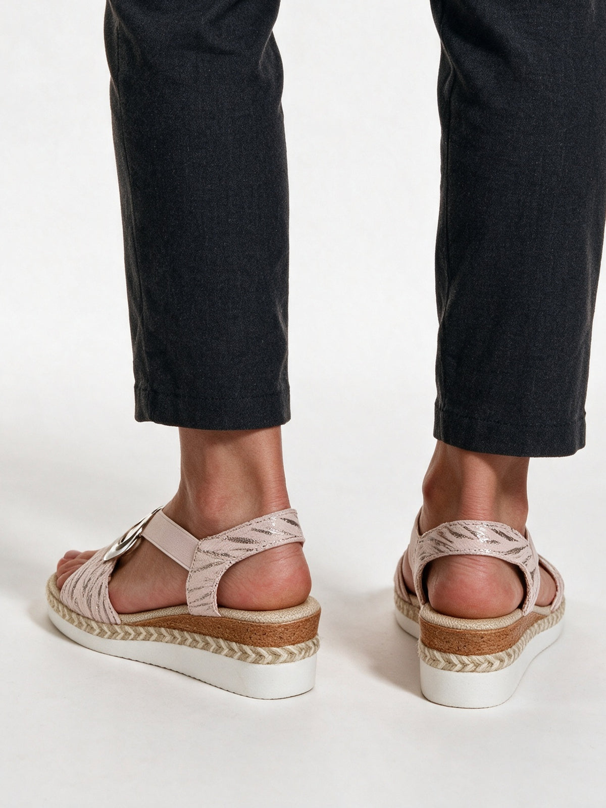 Juno - Women's Ring Strap Espadrille Wedge Sandals - view 5