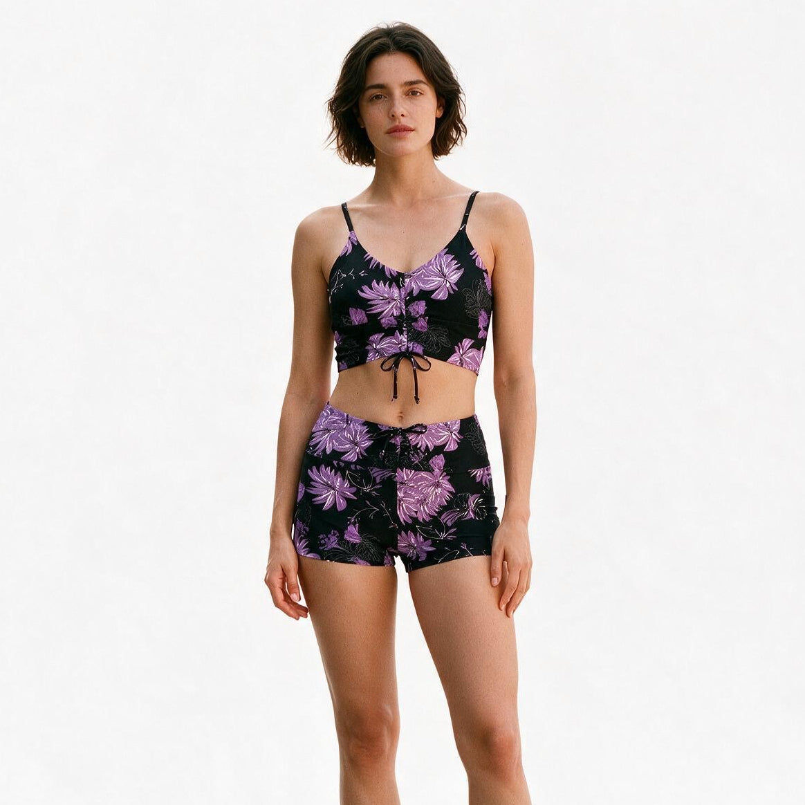 Kelly - Floral High Waist Bikini Swimsuit