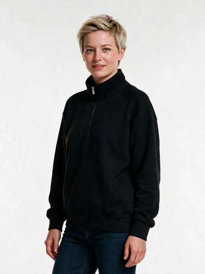 Knut - Unisex Half Zip Stand Collar Sweatshirt - view 2