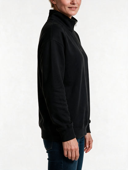 Knut - Unisex Half Zip Stand Collar Sweatshirt - view 3