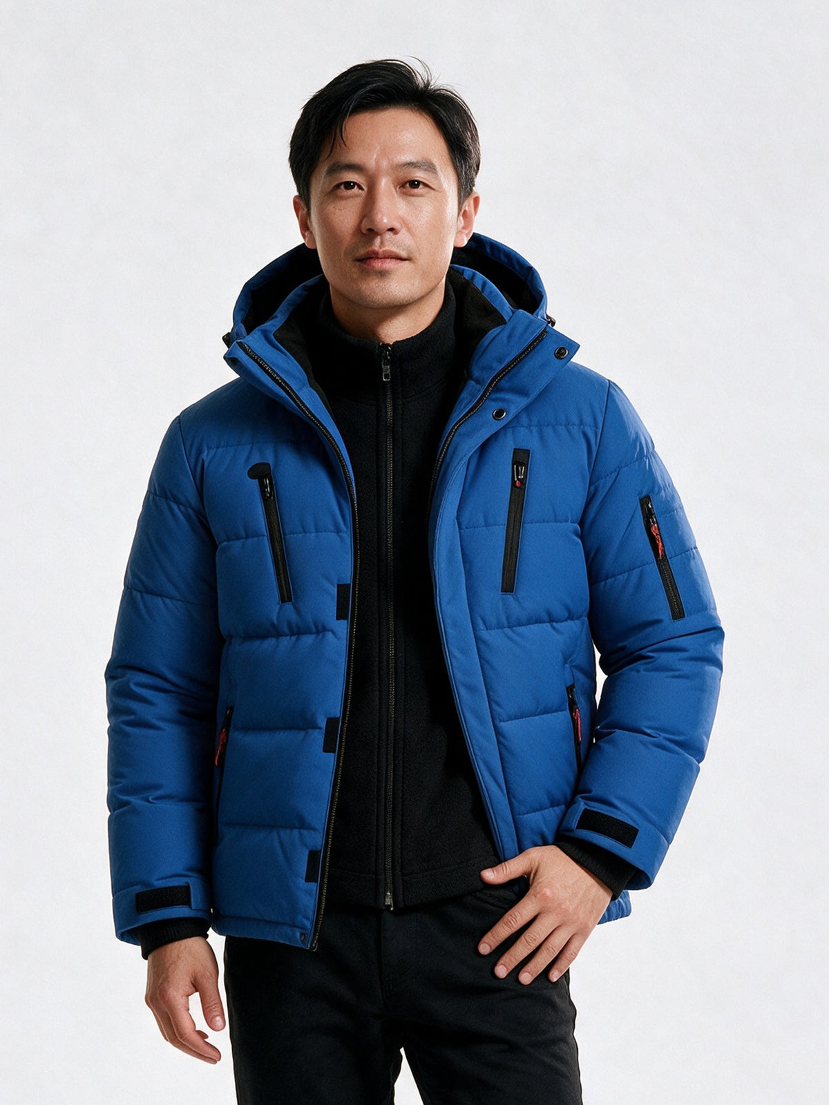 Lasse - Men's Hooded Quilted Puffer Jacket - view 1