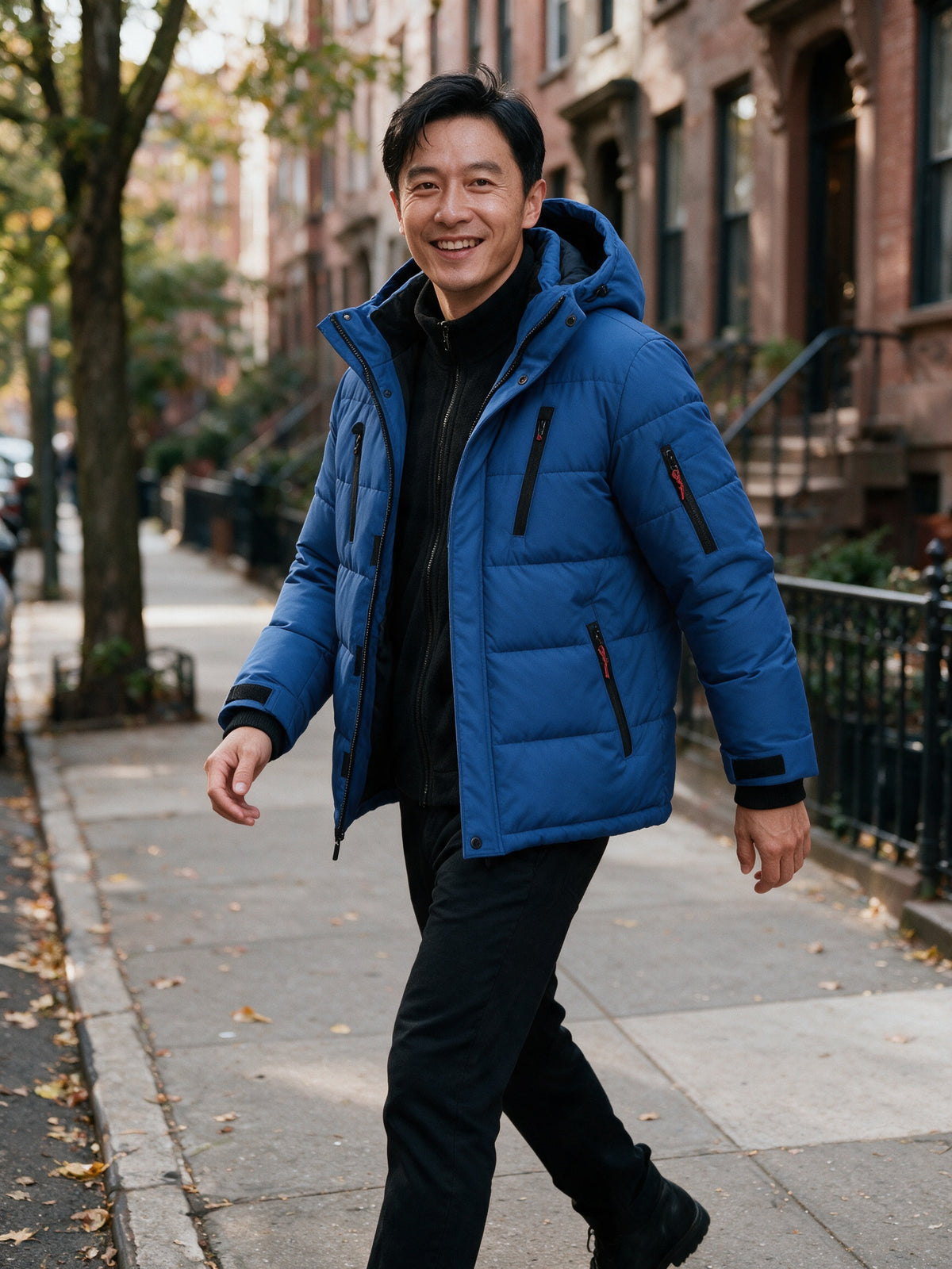 Lasse - Men's Hooded Quilted Puffer Jacket - view 4