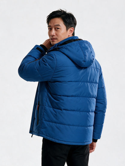 Lasse - Men's Hooded Quilted Puffer Jacket - view 5