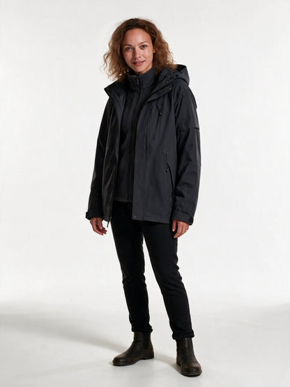 Layla - Water-Resistant Hooded Jacket with Warm Lining - view 2