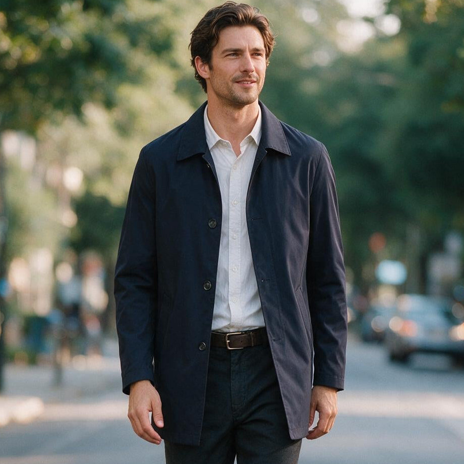 Levi - Stylish Long Windproof Jacket for Autumn