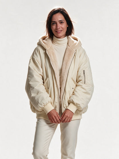 Liesel - Women's Hooded Oversized Jacket with Cosy Lining - view 1
