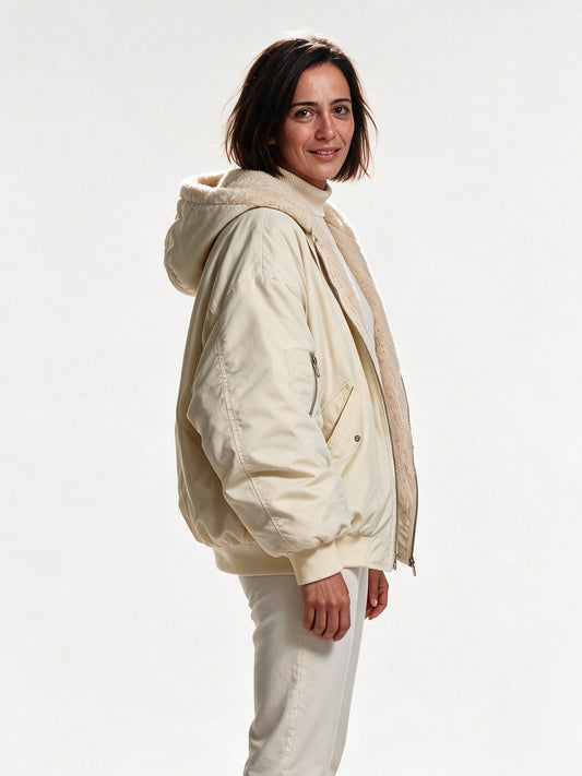 Liesel - Women's Hooded Oversized Jacket with Cosy Lining - view 2