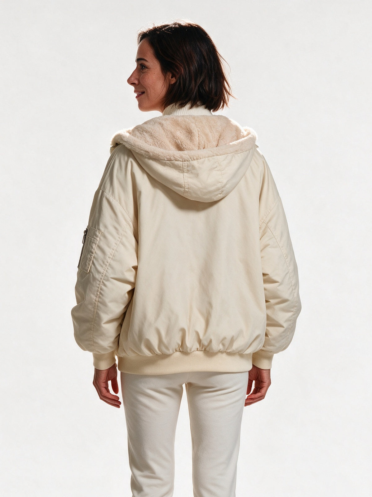 Liesel - Women's Hooded Oversized Jacket with Cosy Lining - view 5