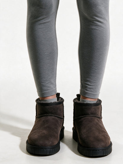 Liv - Women's Mini Pull On Ankle Boots with Lined Collar - view 1