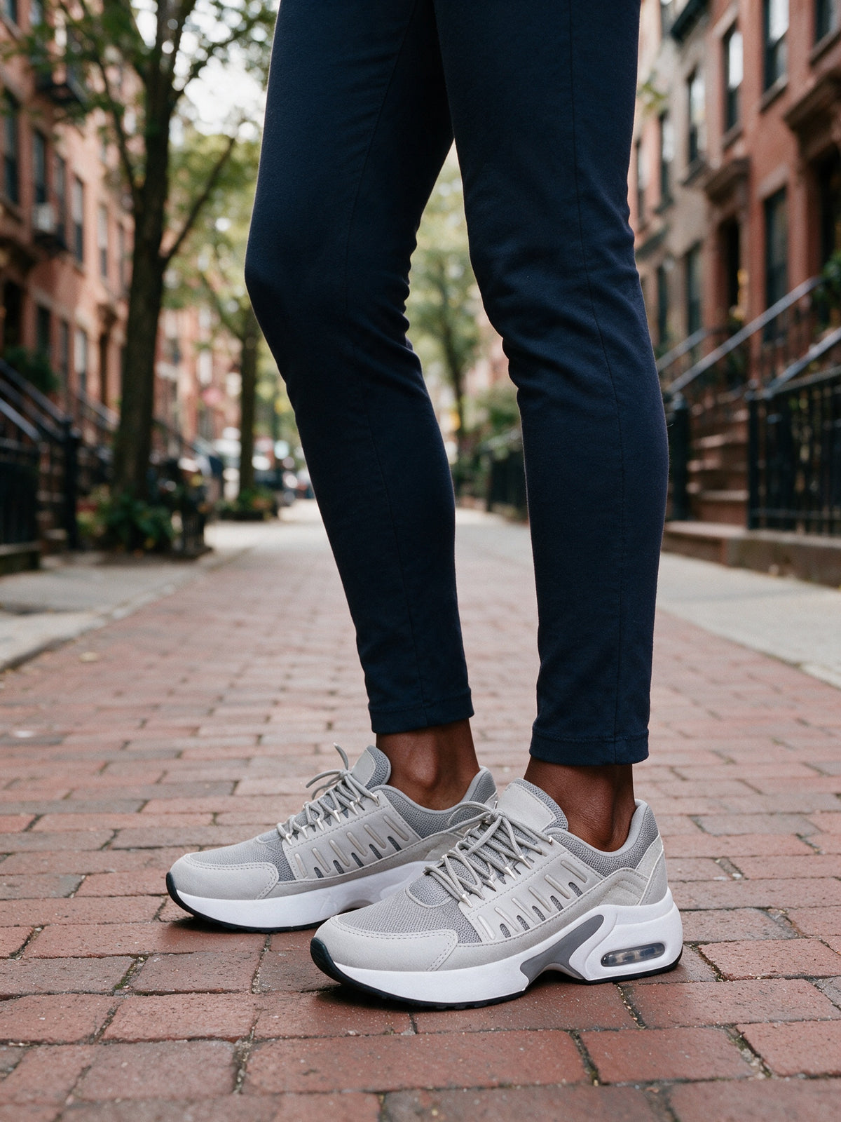 Loretta - Women's Cushioned Air Sole Lace-Up Sneakers - view 4