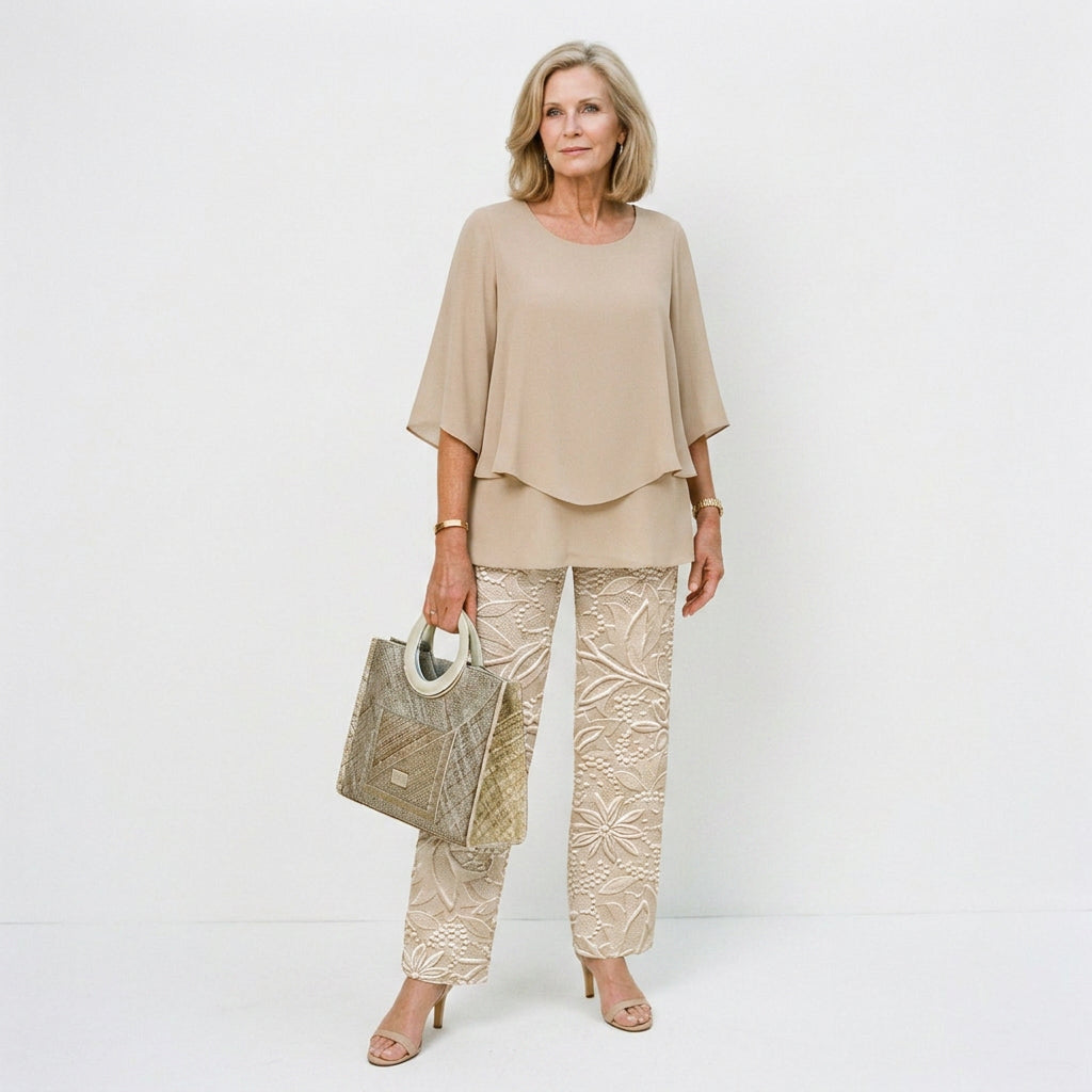Luciana - Elegant Women's Loungewear Two-Piece Set