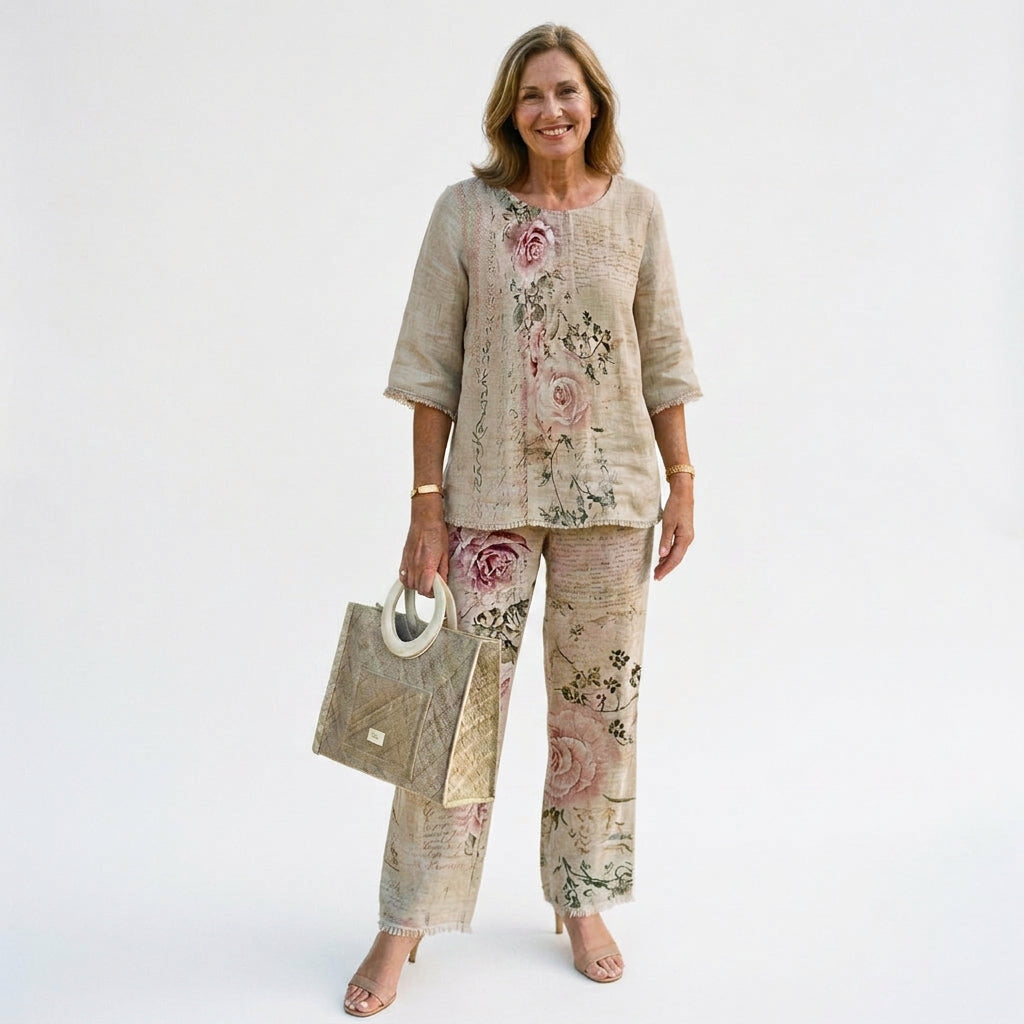 Luciana - Elegant Women's Loungewear Two-Piece Set