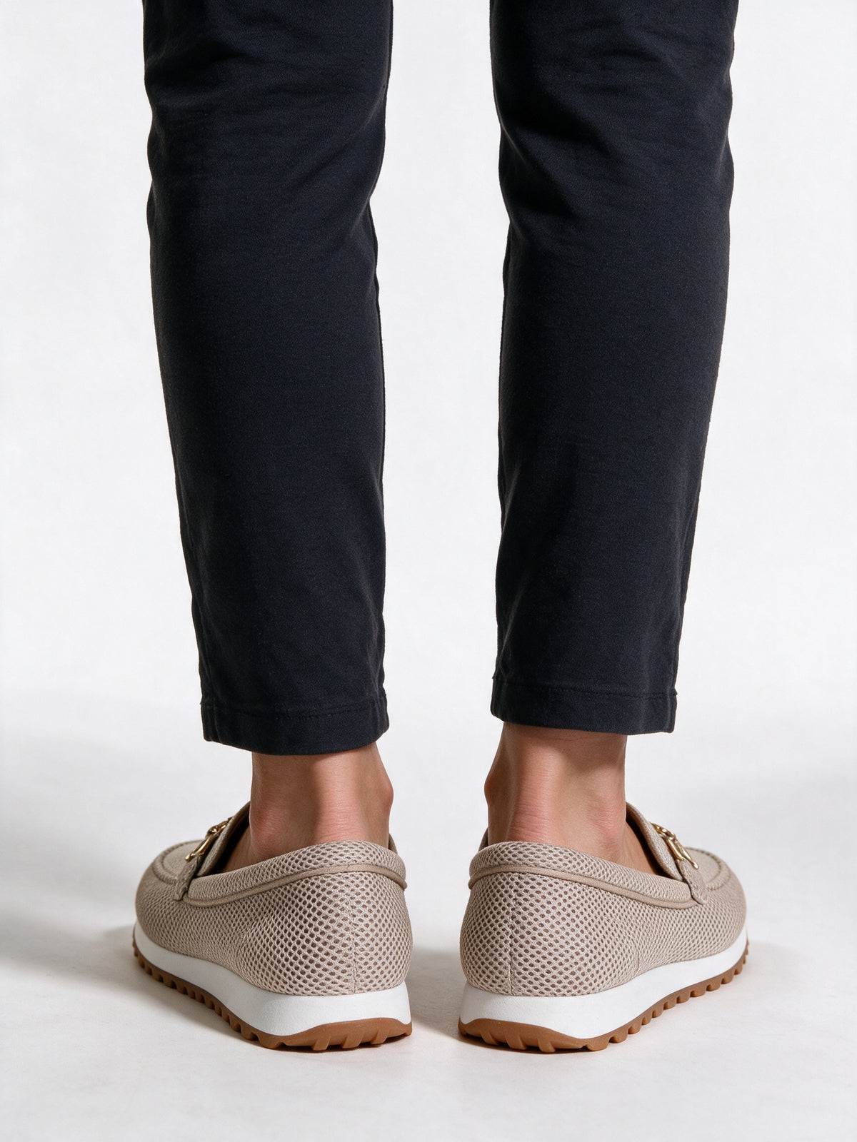 Lucille - Women's Open Weave Horsebit Loafer Sneakers - view 5