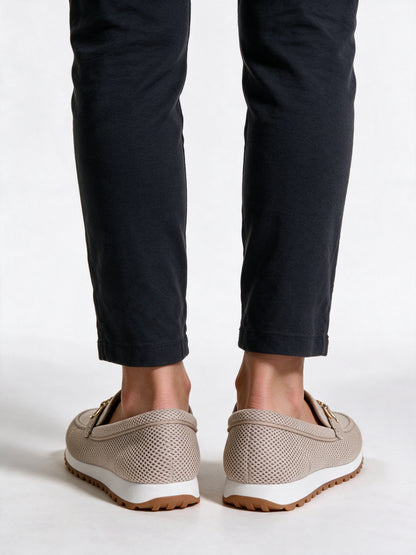 Lucille - Women's Open Weave Horsebit Loafer Sneakers - view 5