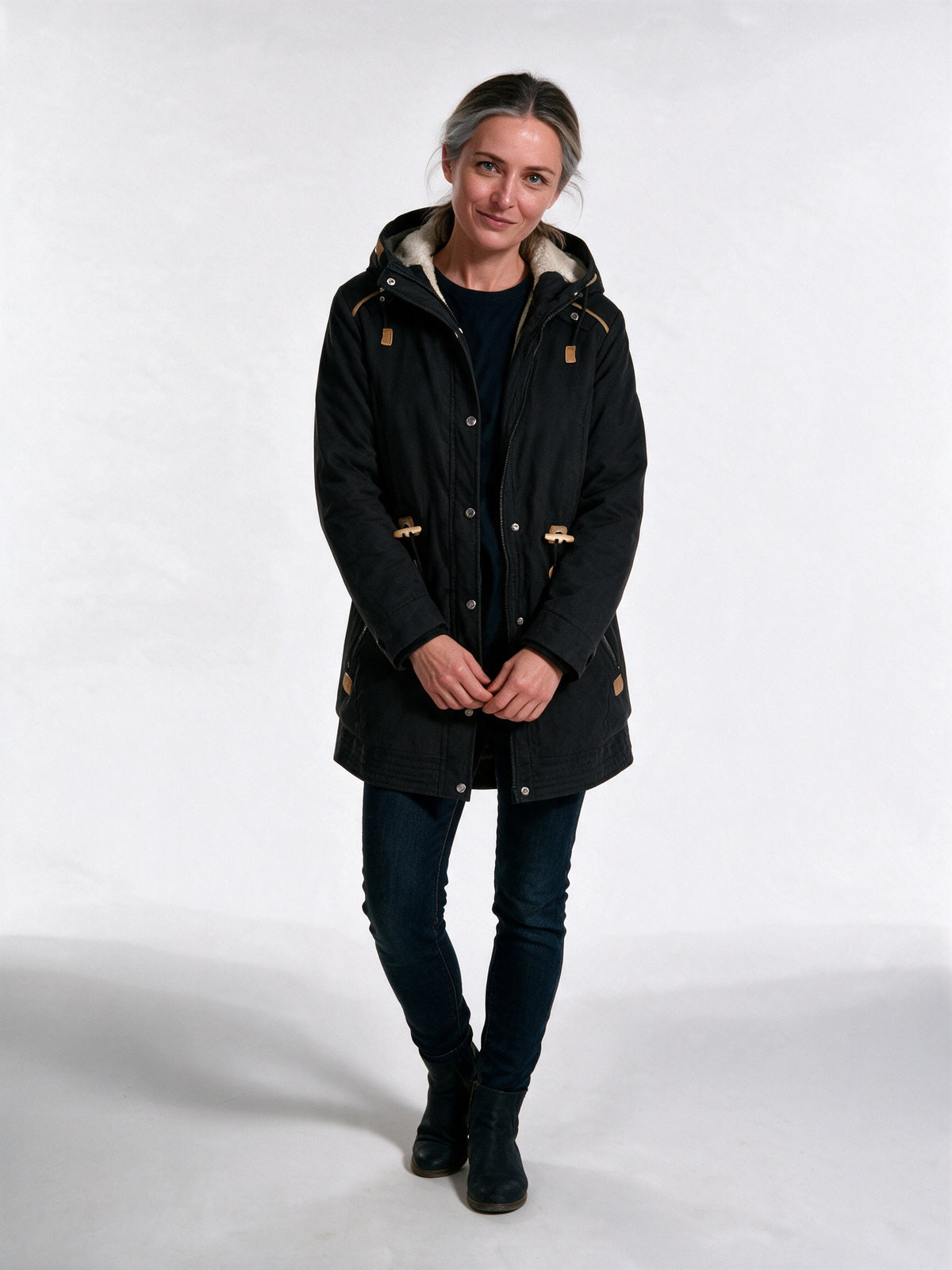 Madison - Hooded Parka Coat with Adjustable Waist - view 1