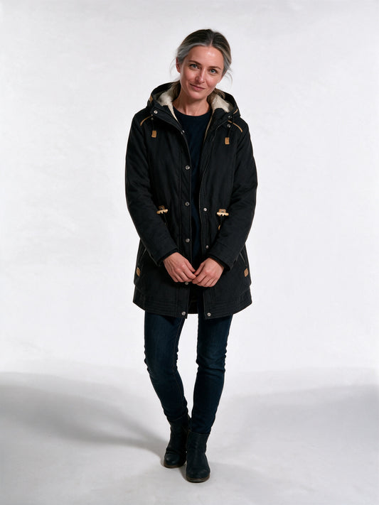 Madison - Hooded Parka Coat with Adjustable Waist - view 1