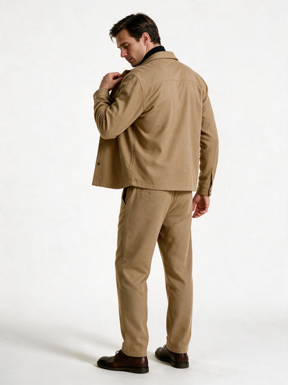 Maguila - Men's Button Front Shirt Jacket and Trouser Set - view 5