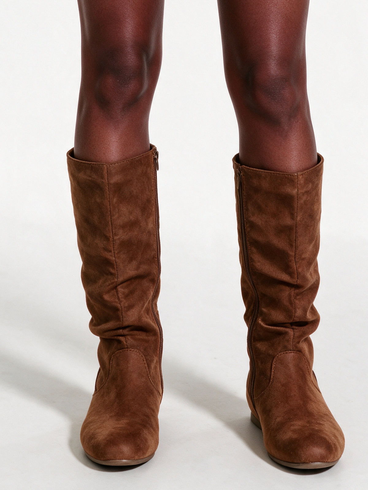 Margit - Women's Flat Side Zip Slouch Boots - view 1