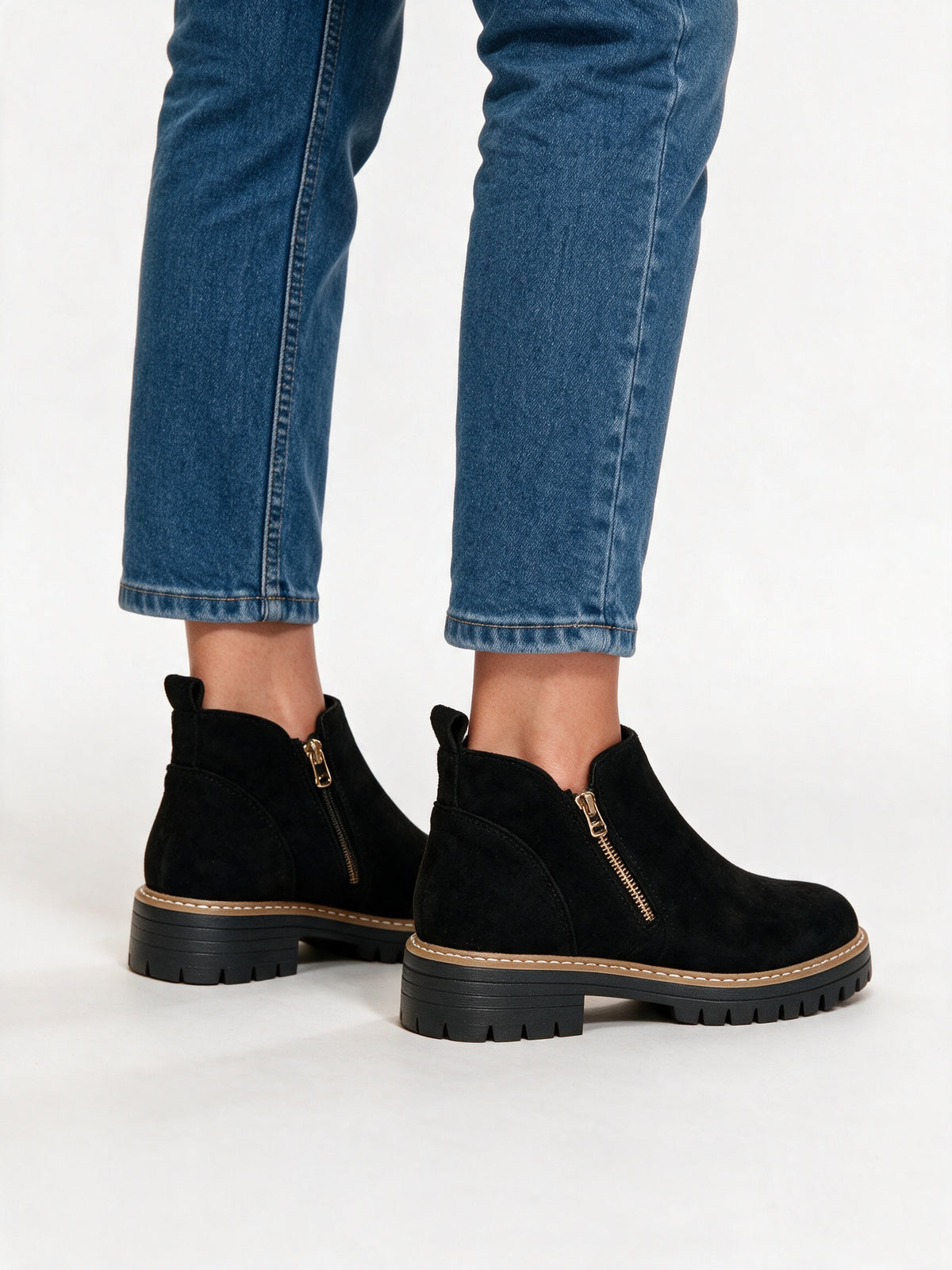 Marit - Women's Lug Sole Side Zip Ankle Boots - view 3