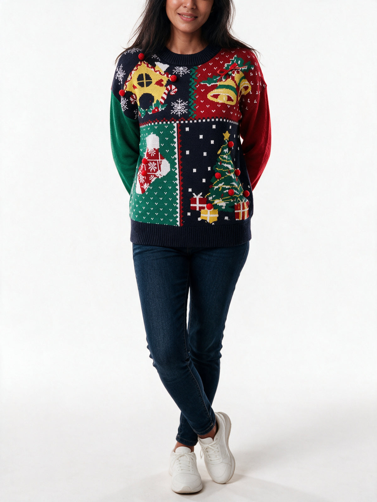 Marte - Women's Patchwork Party Sweater - view 3