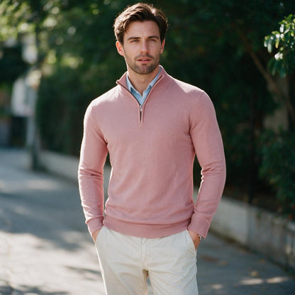 Mason - Elegant Men's Half-Zip Sweater