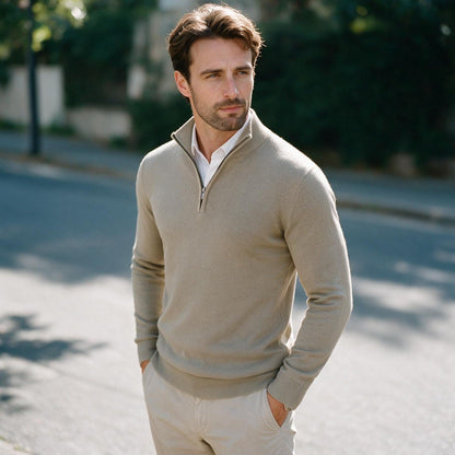 Mason - Elegant Men's Half-Zip Sweater