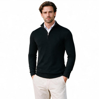 Mason - Elegant Men's Half-Zip Sweater