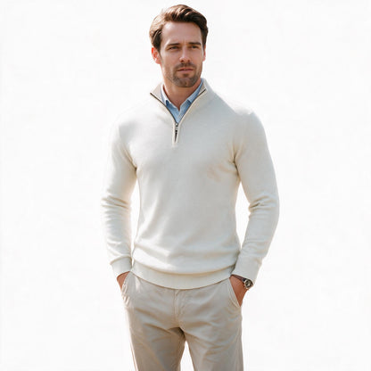 Mason - Elegant Men's Half-Zip Sweater