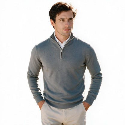 Mason - Elegant Men's Half-Zip Sweater
