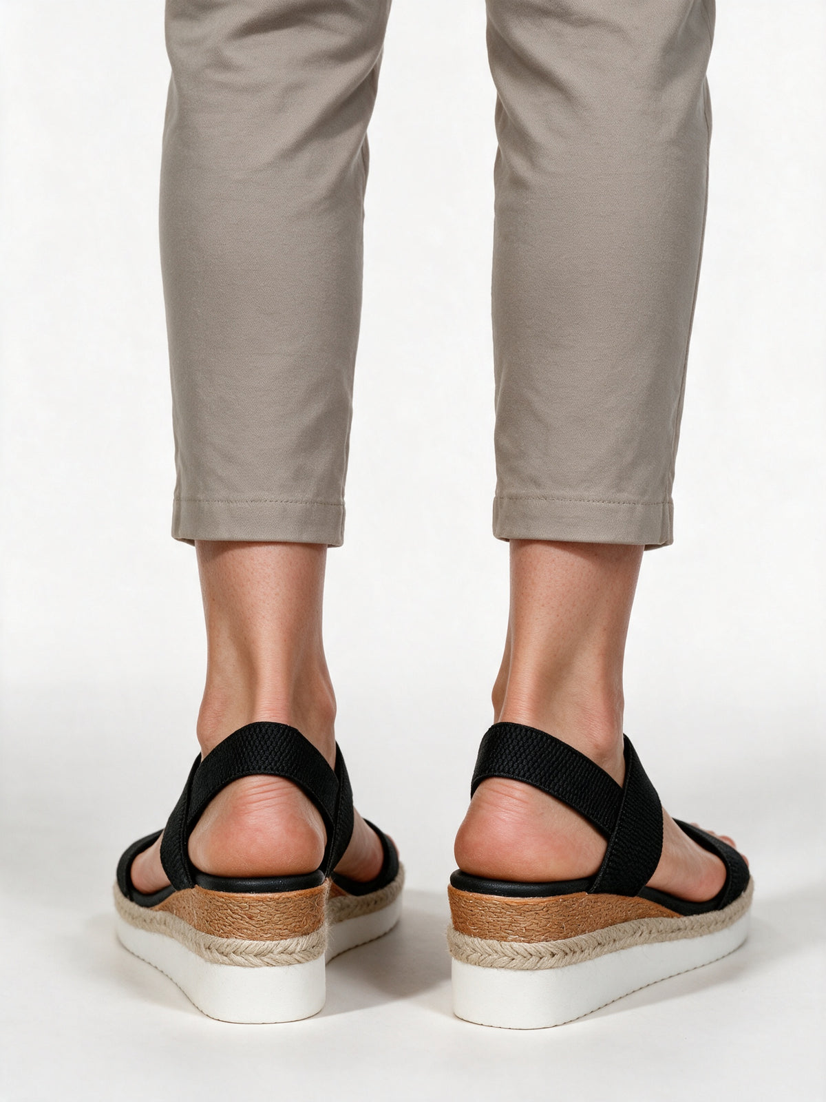 Merill - Stretch Strap Espadrille Wedge Sandals - view 5