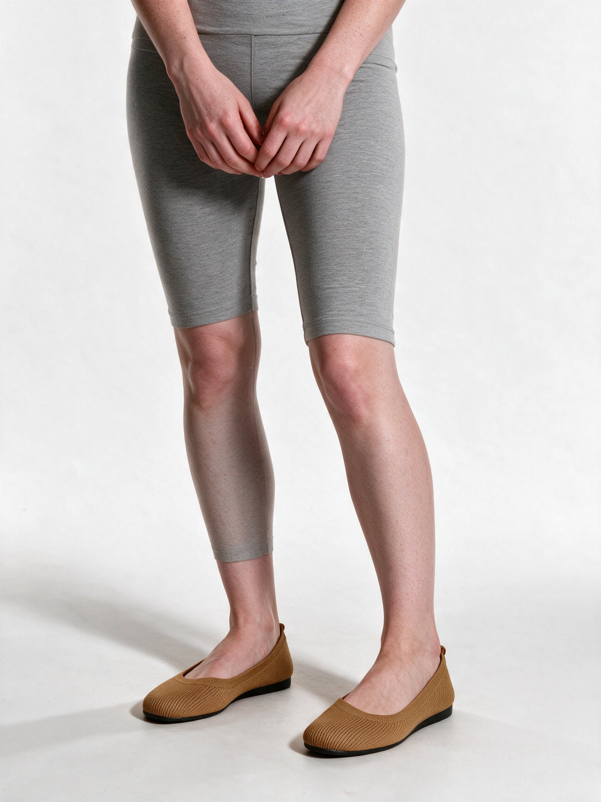 Mhyraene - Knit Slip-On Ballet Flats - Chocolate