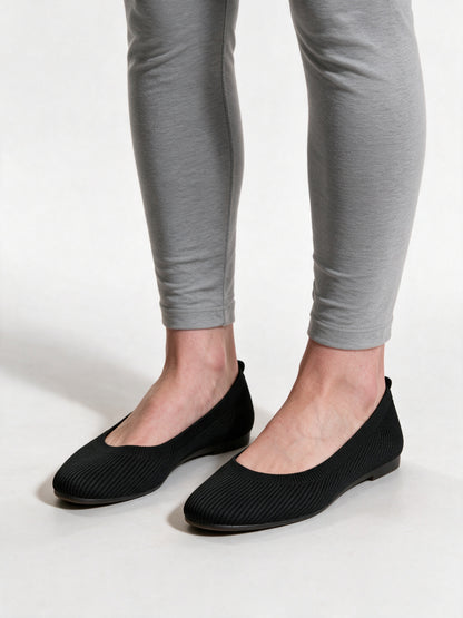 Mhyraene - Knit Slip-On Ballet Flats - view 3