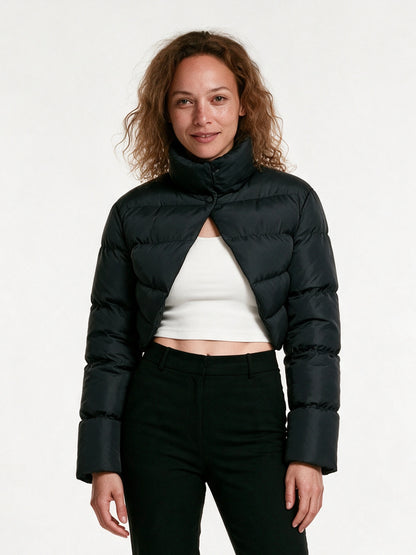 Nadia - Chic Cropped Puffer Jacket for Women - view 1