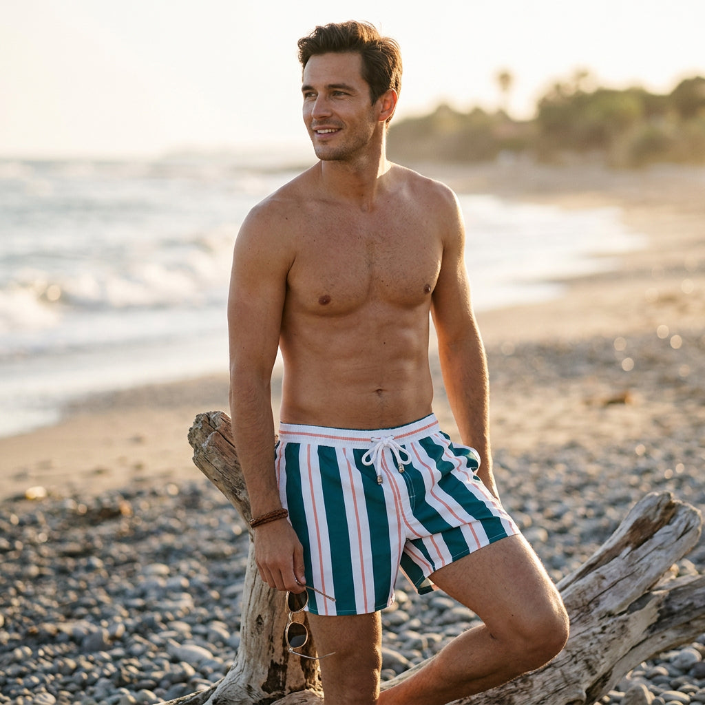 Noah - Lightweight Men's Swim Trunks for Summer Fun