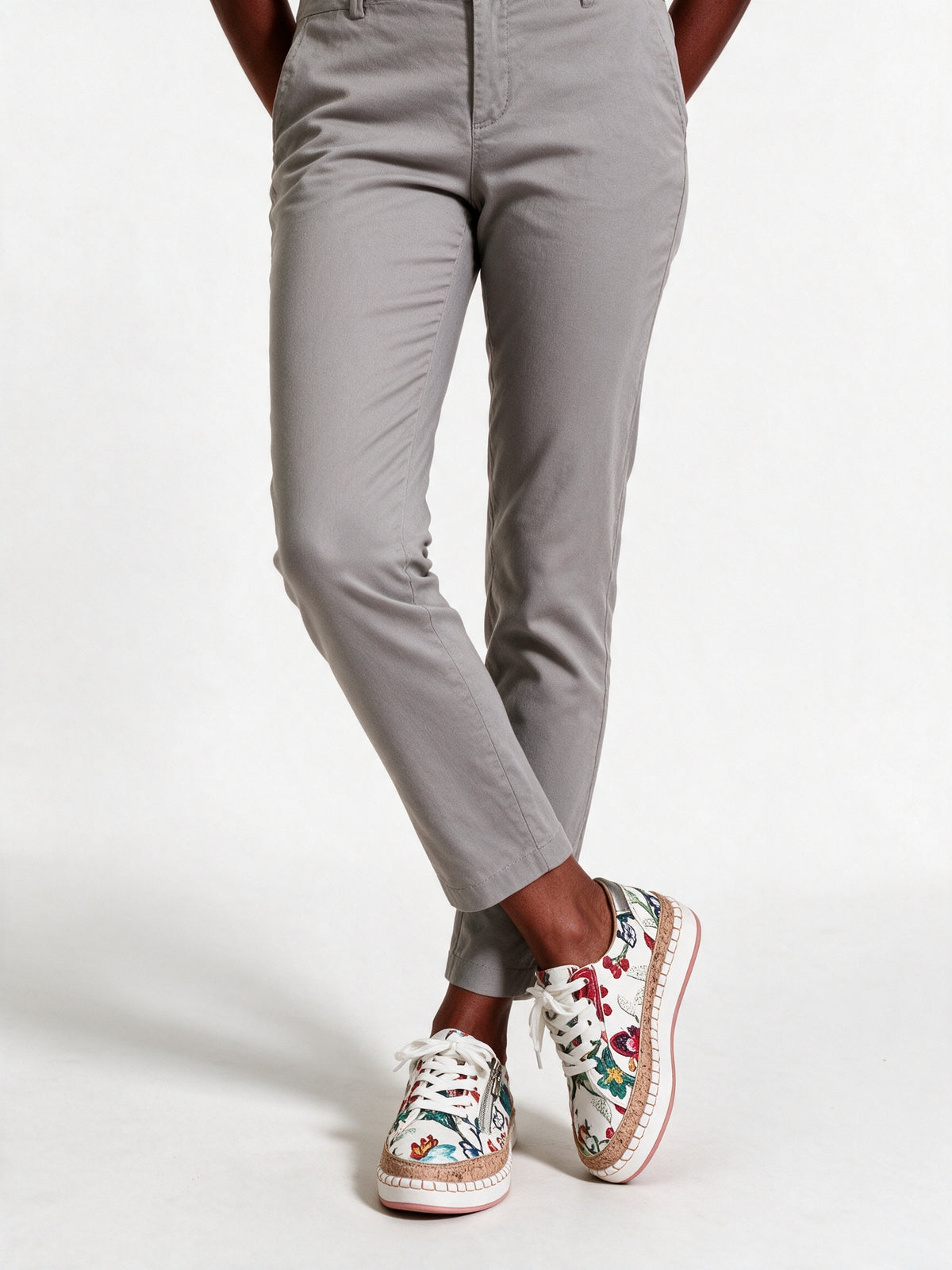 Olisette - Floral Print Side Zip Sneakers - view 1