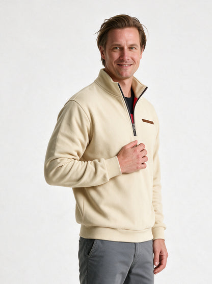Olof - Men's Quarter Zip Stand Collar Sweatshirt - view 2