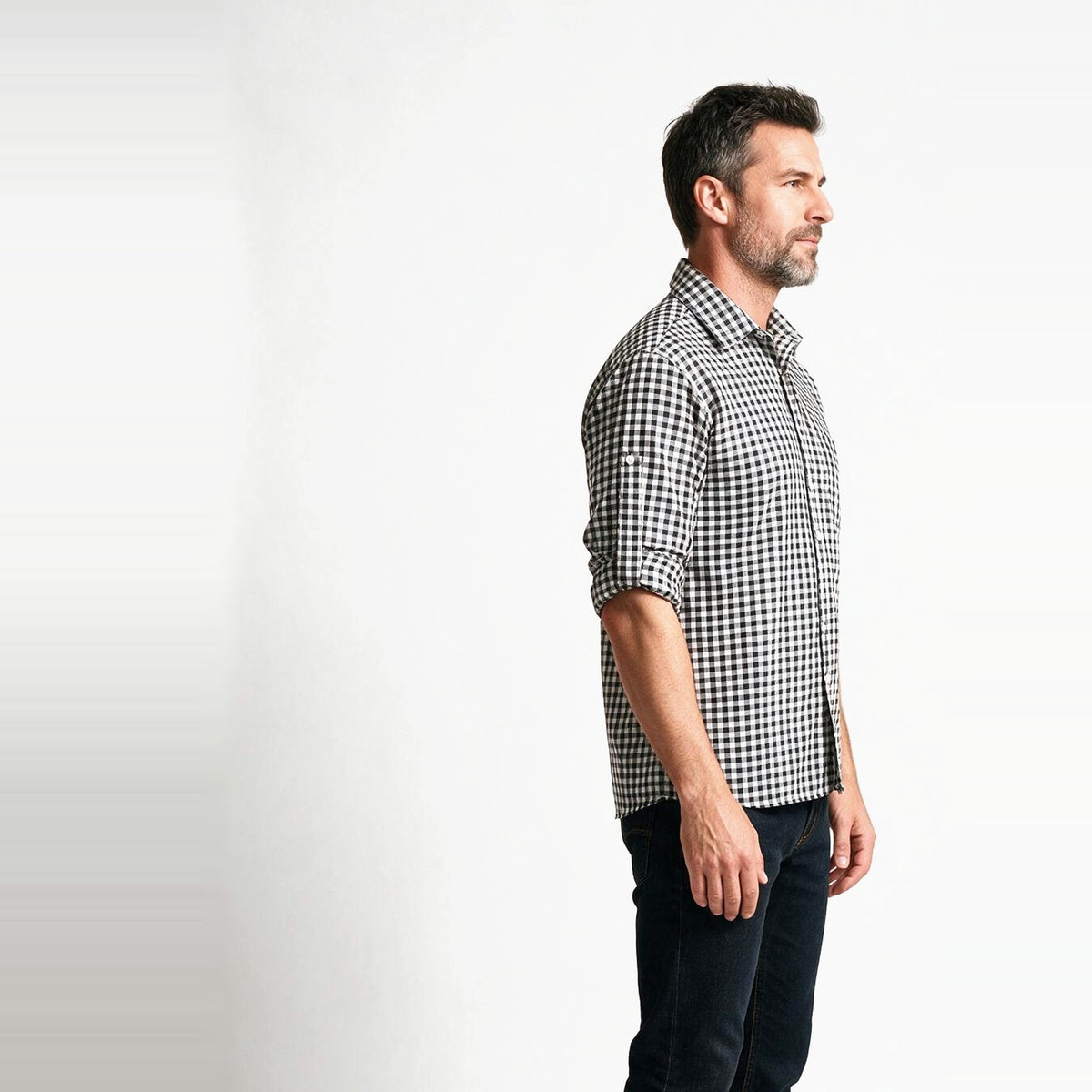 Anton - Bavarian Gingham Check Trachten Shirt