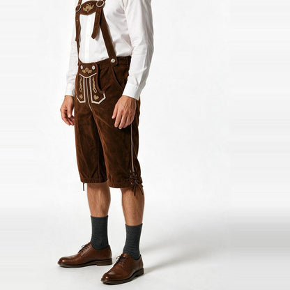 Rupert - Knee-Length Lederhosen with Braces