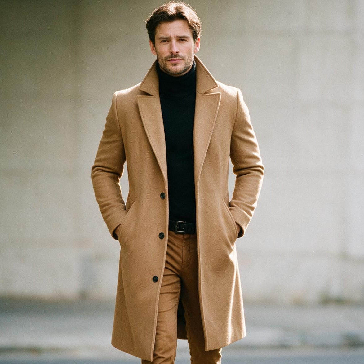 Owen - Elegant Men's Winter Overcoat for Formal Wear