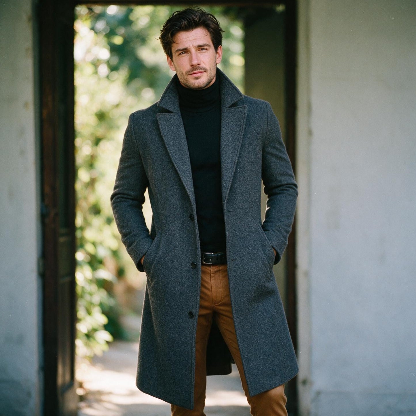 Owen - Elegant Men's Winter Overcoat for Formal Wear
