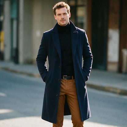 Owen - Elegant Men's Winter Overcoat for Formal Wear