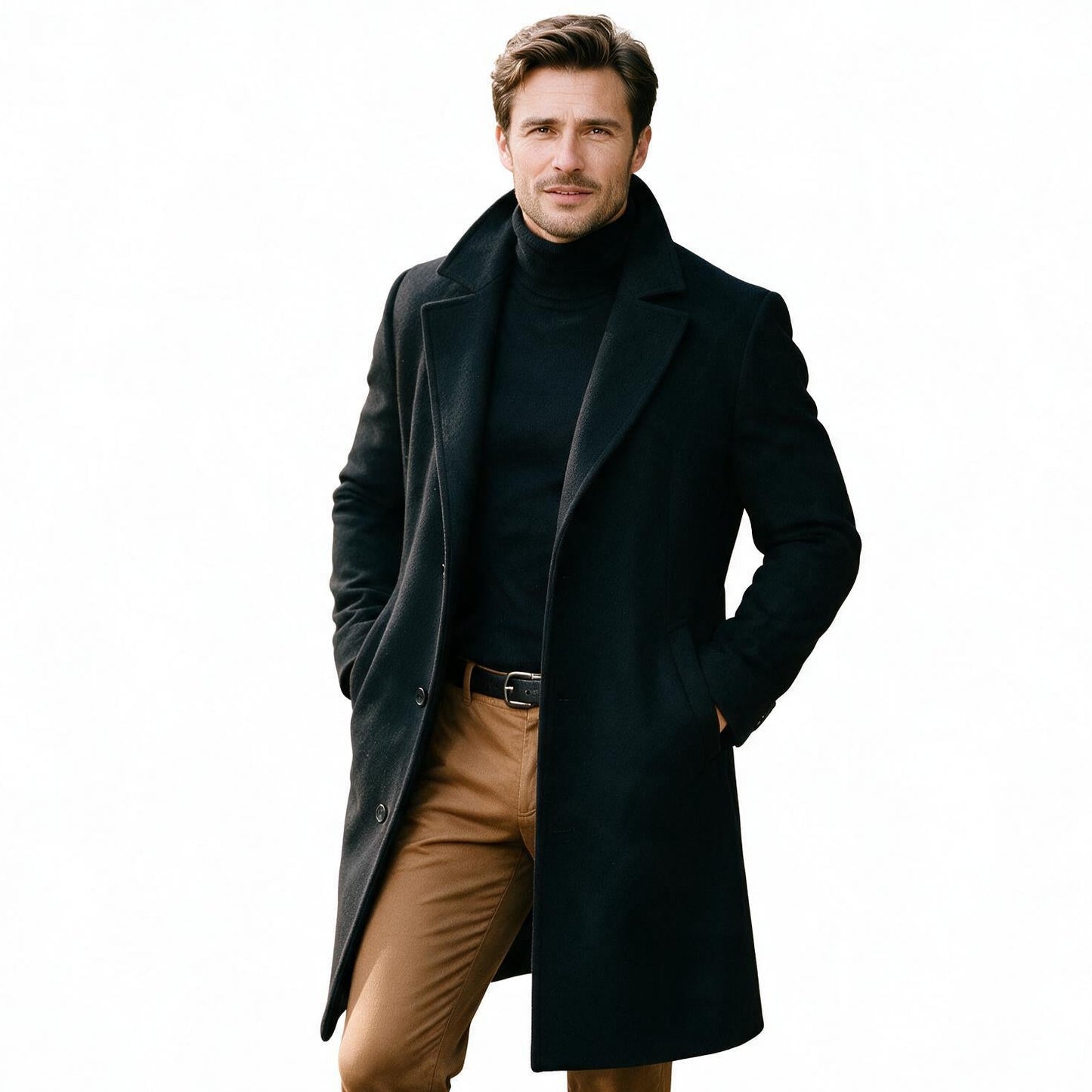 Owen - Elegant Men's Winter Overcoat for Formal Wear