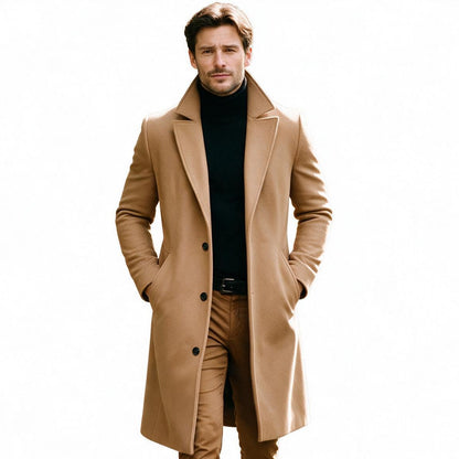 Owen - Elegant Men's Winter Overcoat for Formal Wear